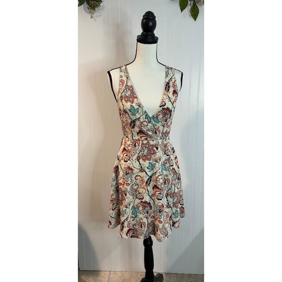 LuLus Multicolor Floral Sleeveless Wrap Dress - Womens S - Picture 4 of 11